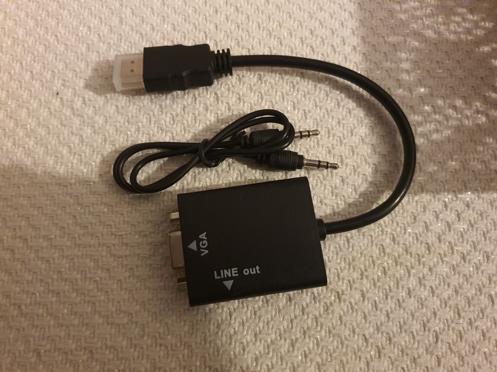 Adaptador Hdmi para Vga com saída de áudio