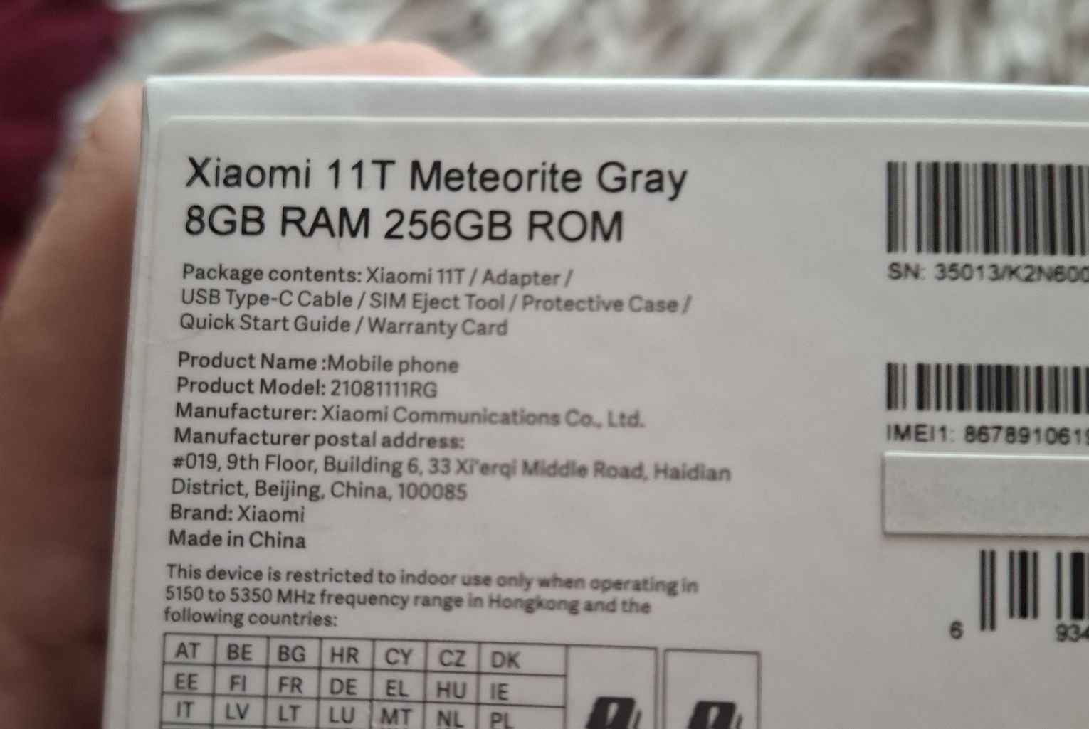 Smartfon Xiaomi 11T stan idealny