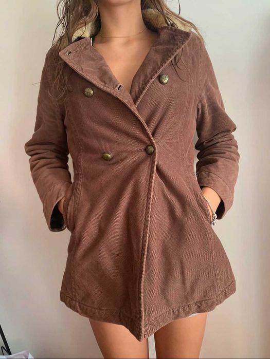 Casaco Bombazine Zara forrado a pêlo