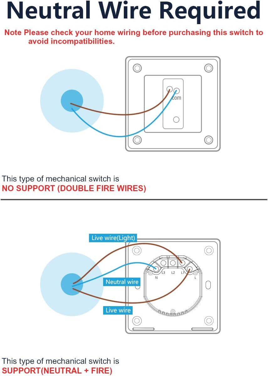 Maxcio Ws02 Inteligentny Włącznik Światła Wifi Alexa Google