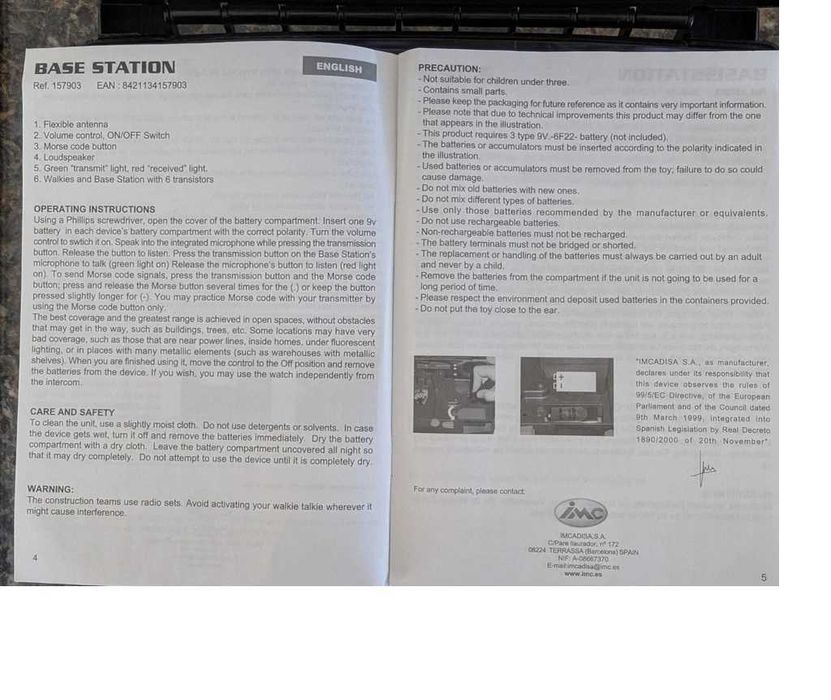 Brinquedo para criança Estação Base 007