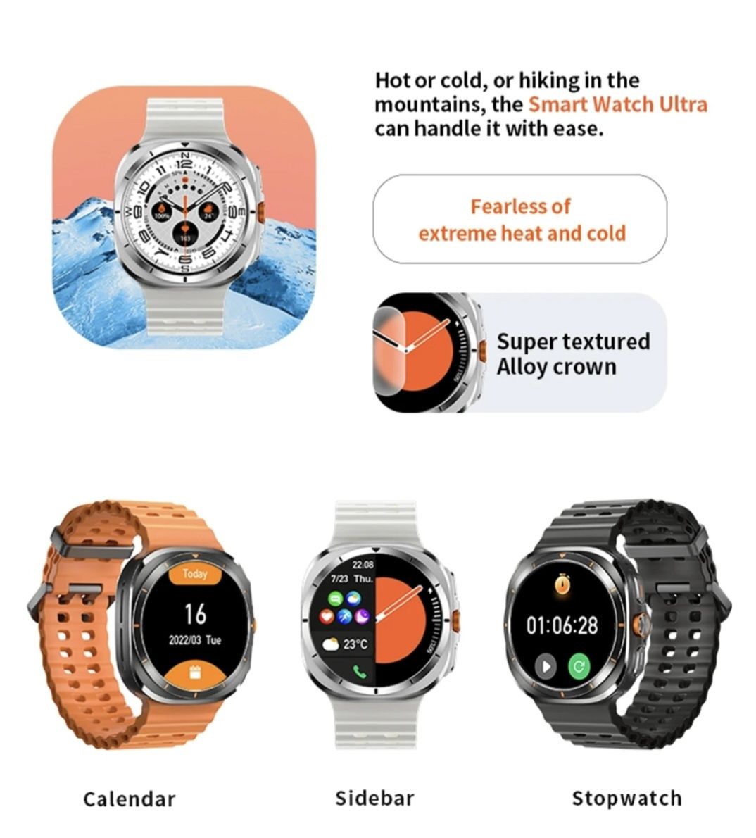 Smartwatch Ultra 7 Amoled ips ANDROID IOS