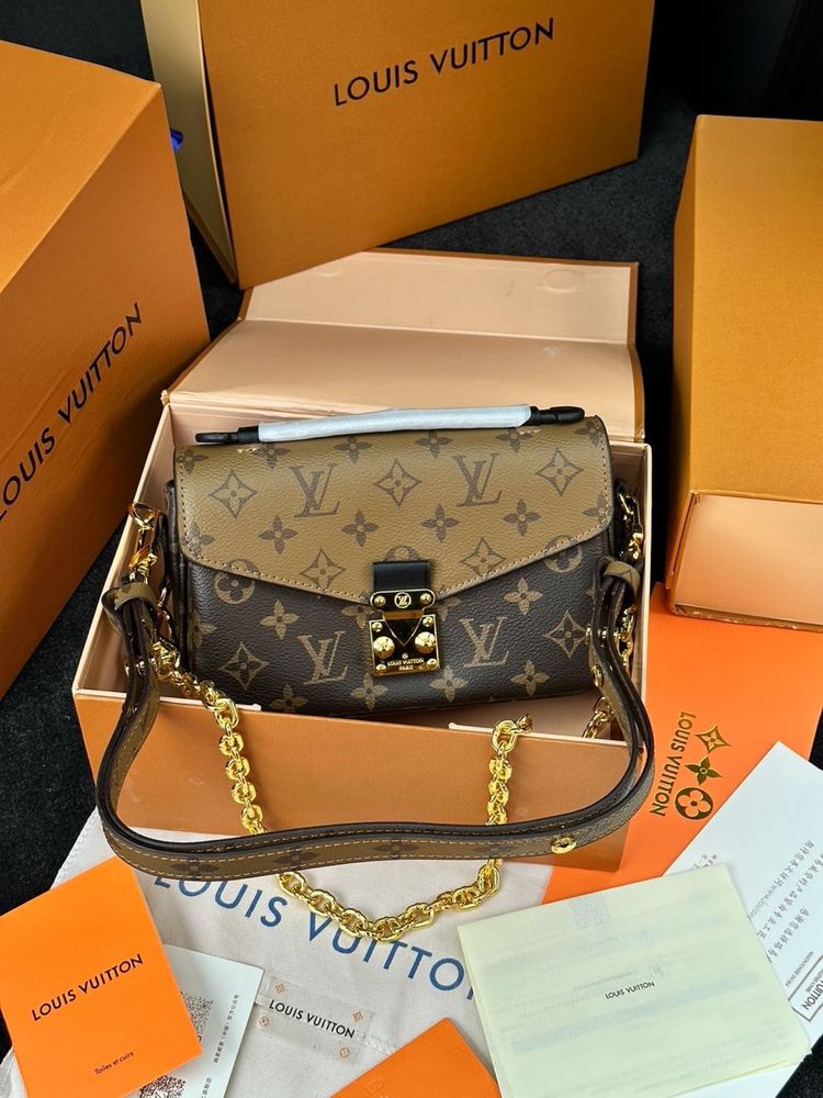 Сумочка в стиле LV Louis Vuitton Pochette Луи Виттон премиум