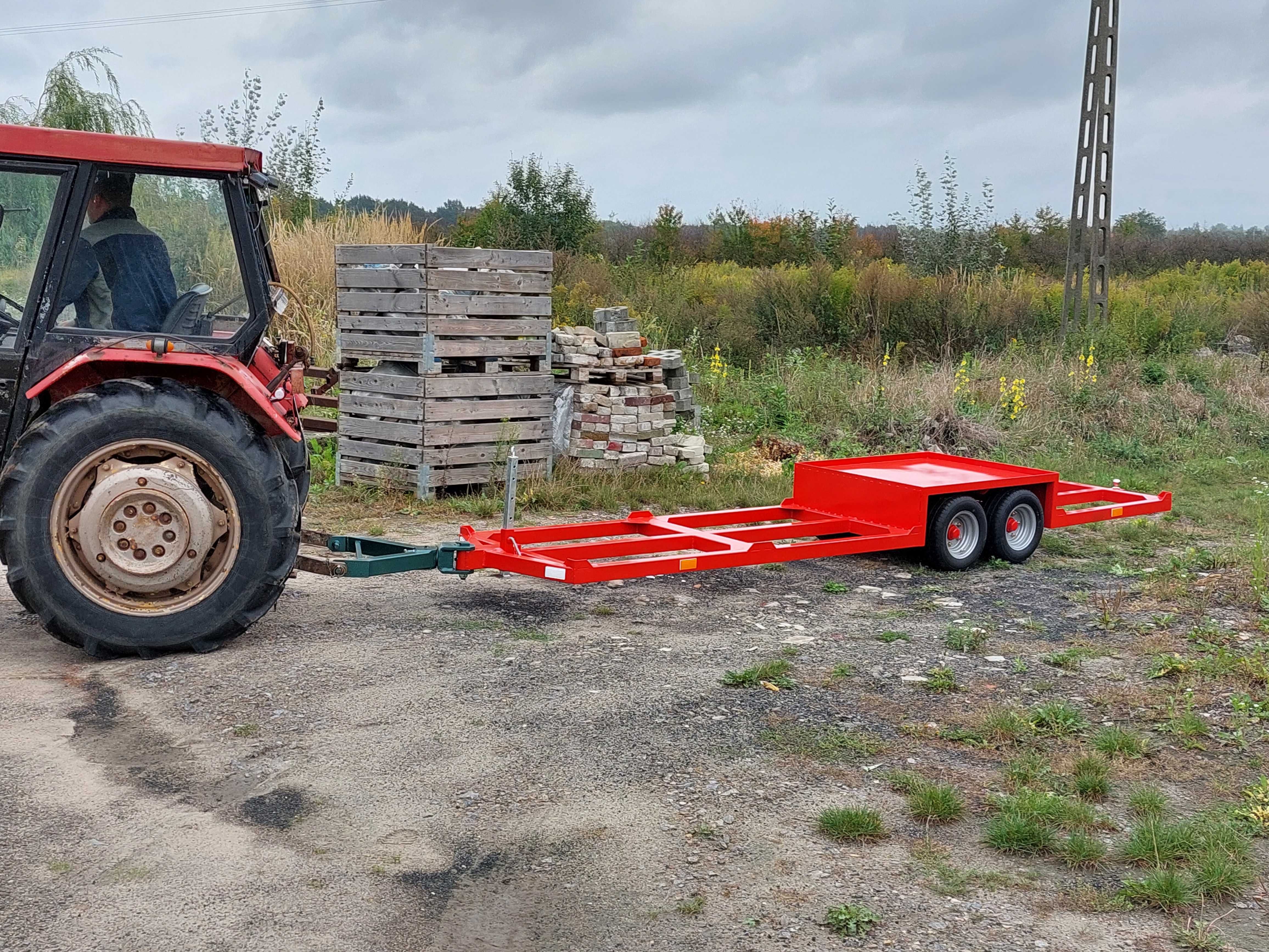 Wózek sadowniczy niskopodwoziowy WSR-3SP przyczepa sadownicza 6 kół