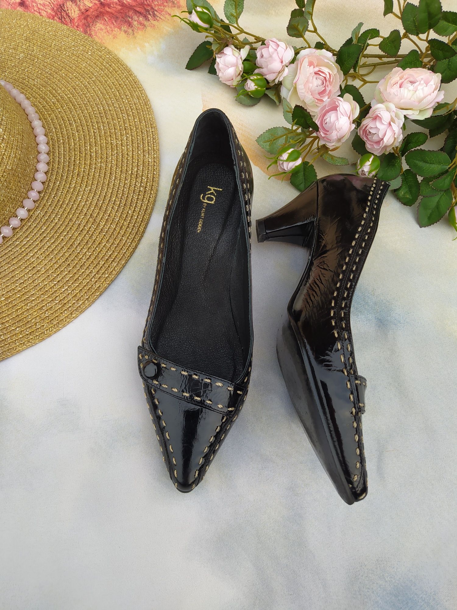 Czółenka damskie r. 36 skóra naturalna Kurt Geiger