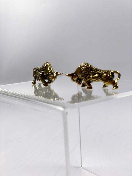 UNIKATOWA Figurka Statuetka MOSIĘŻNY BYK Symbol Bogactwa Dostatku