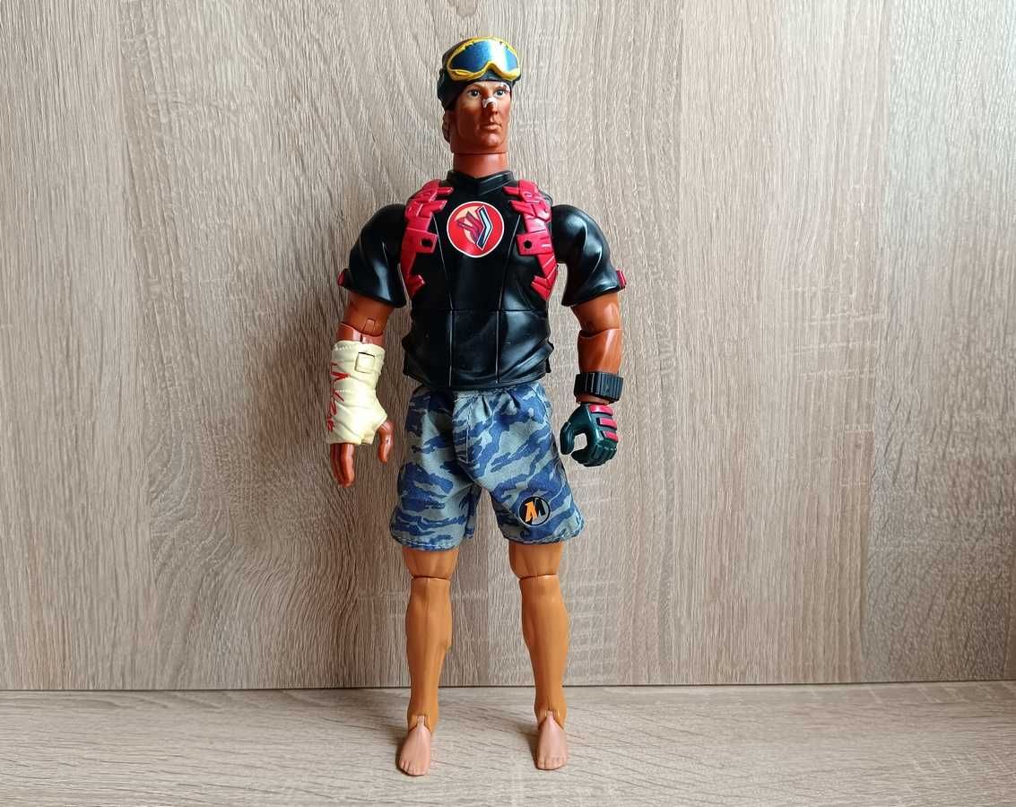 Unikat duża figurka Action Man - Snowborder. Hasbro 2004