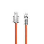 Kabel kątowy Usb-a - Lightning 30w 1m rotacja 180° Dudao - pomarańczow