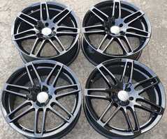 Alufelgi Audi 18 5x100 8J ET 35 Felgi czarne S RS A3 Golf Bora