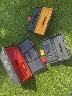 Conjunto de 3 caixas de arrumação