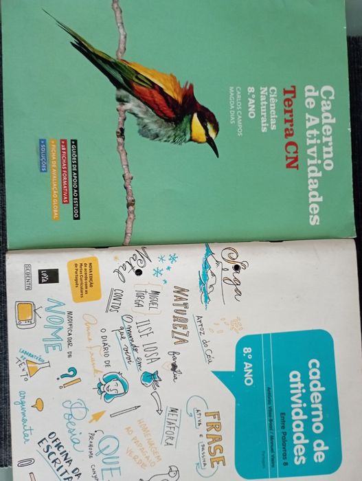 Caderno de atividades de português e ciências do 8° ano