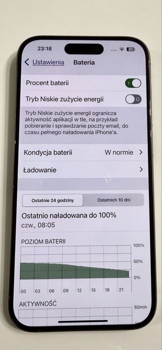 iPhone 15 pro 256GB, Natural Titanium + szklo i etui SPIGEN - Gratis!