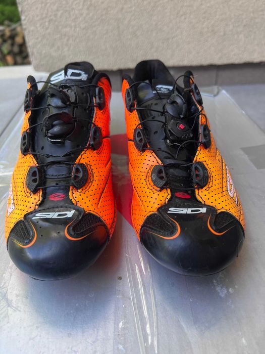 Buty szosowe SIDI Shot 42 (wkładka 26,5 cm) – fluo orange/black