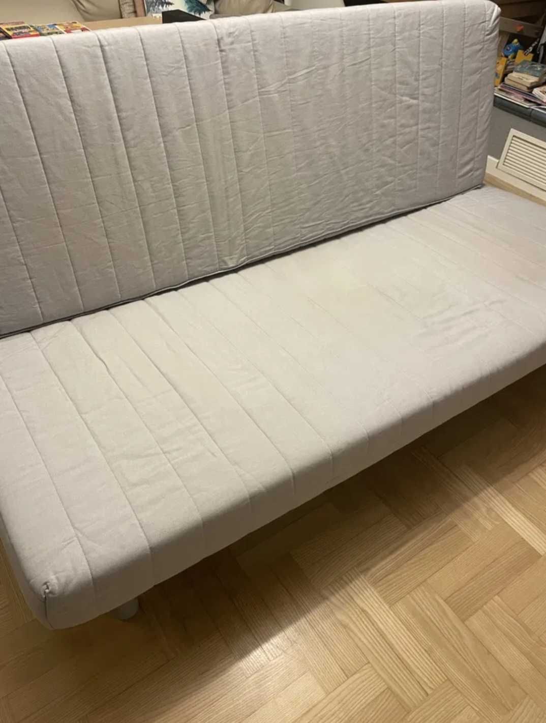 Sofa 140x200 kanapa łóżko salonu IKEA BEDDINGE materac spanie wersalka