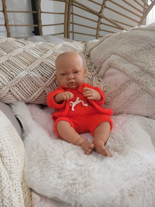 Ubranko dla lalki bobasa baby born 40-44cm ogrodniczki ze sweterkiem