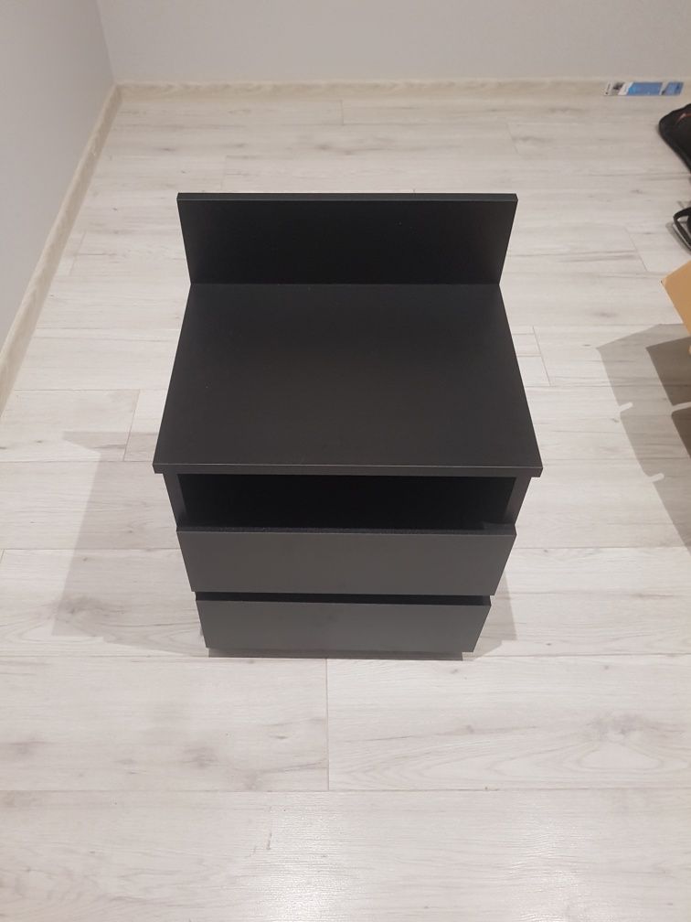 Szafka nocna czarna 40 cm