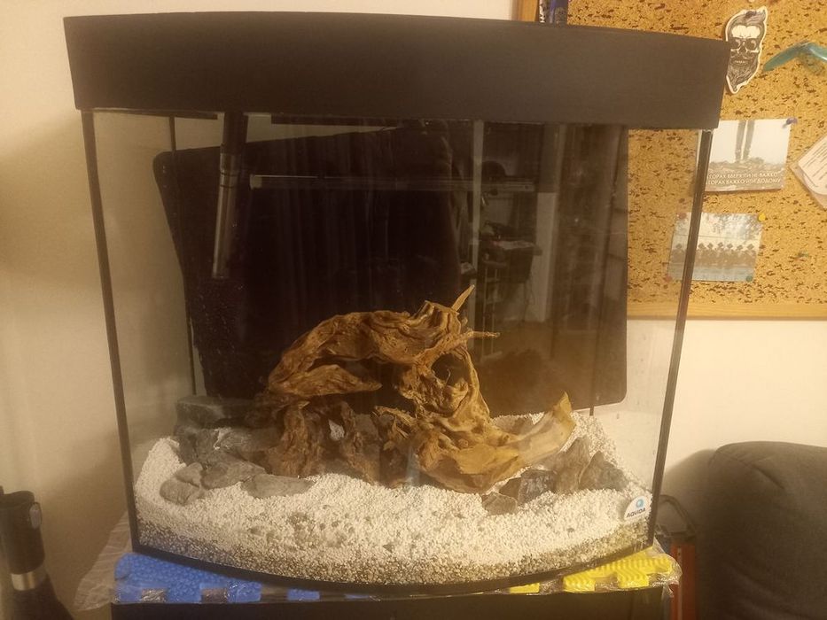 Акваріум панорамний овальний 75 л (60×21/30×49), 6 мм, б/у