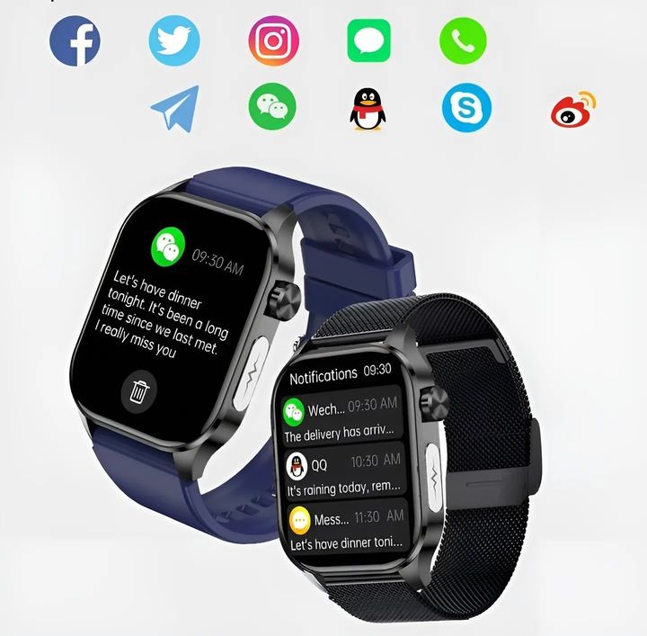Smartwatch Męski Zegarek Ekg Funkcja Pomiaru Cukru Amoled Ciśnienie Ro