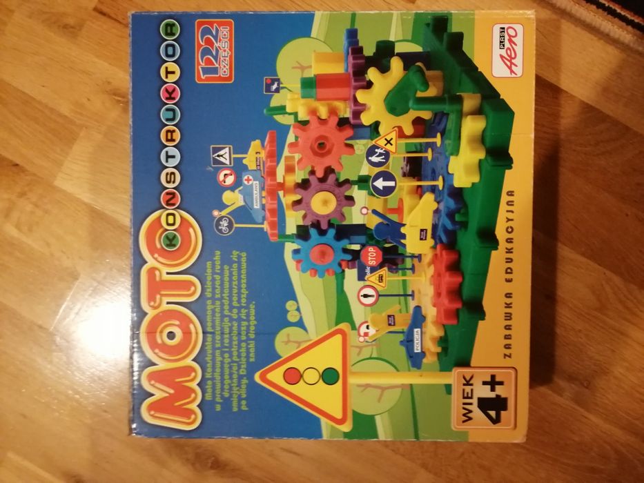 Moto Konstruktor 122 Elementów klocki Aeroplast  stan bardzo dobry
