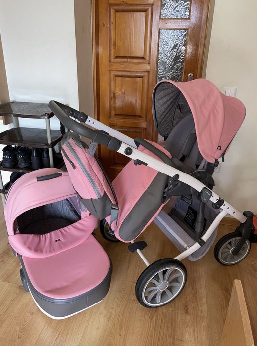 Коляска 2 в 1 Anex M/Type розовая рожева