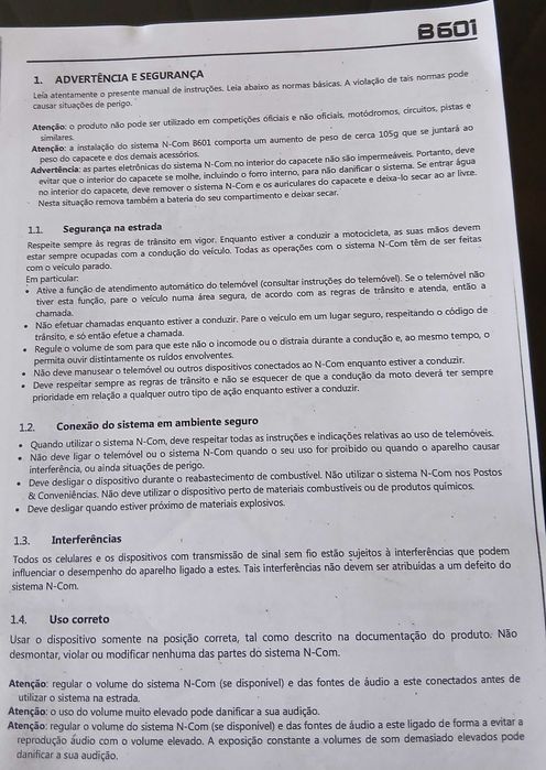 Capacete Nolan para mota