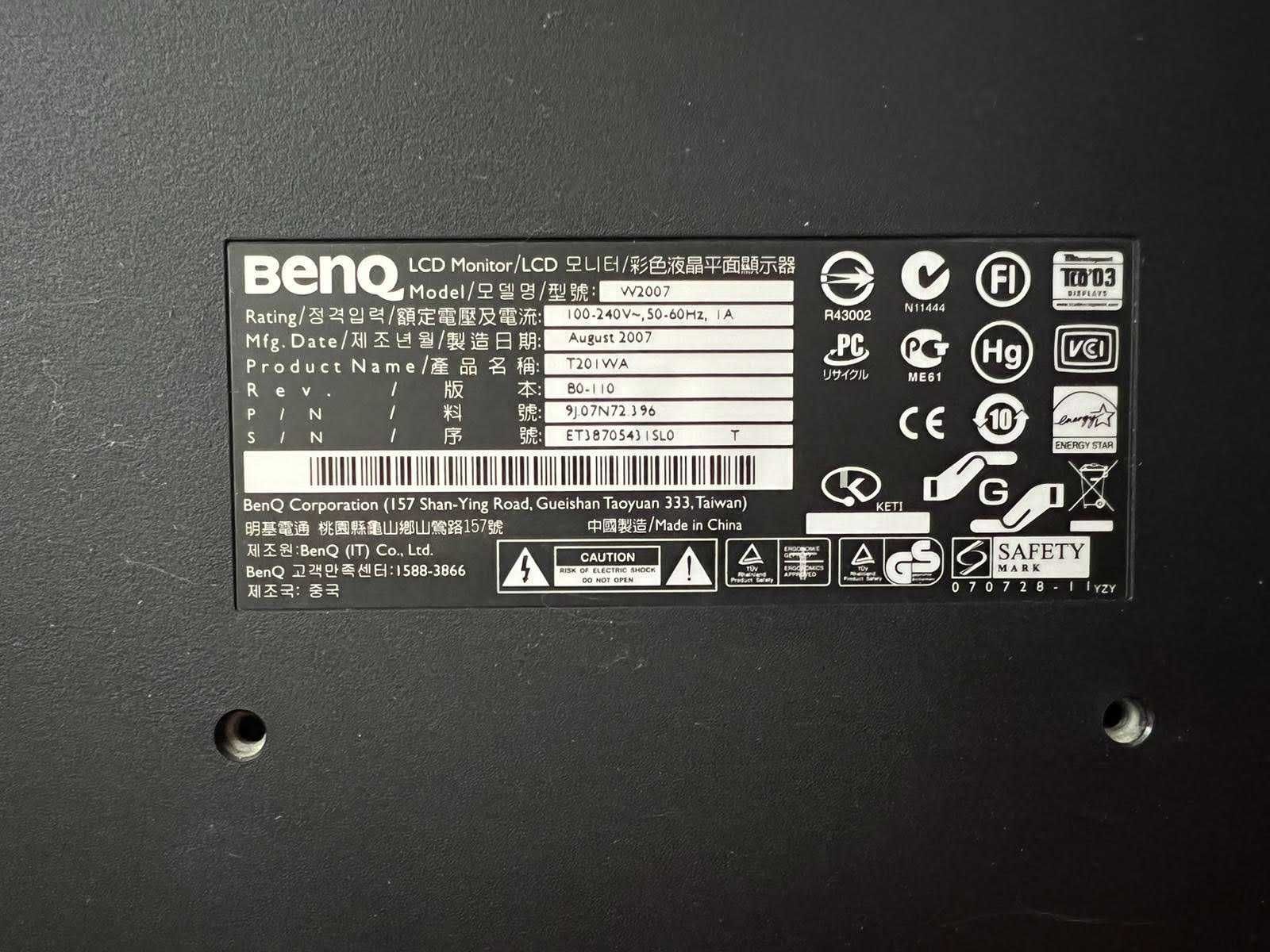Монитор BenQ T201Wa