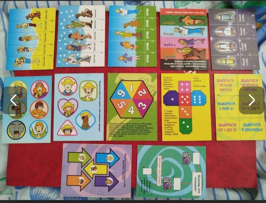 Карточки скуби ду