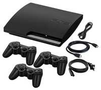 PS3 com 3 comandos sem fio