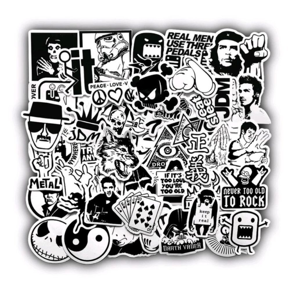 ЧОРНО БІЛІ (Стикеры/Stickers/Наклейки//Стікери/Наклейки)