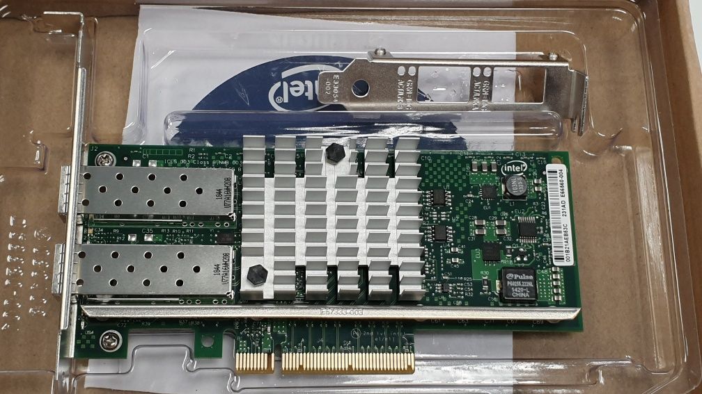 New Сетевая Карта 10G Intel SFP+ Adapter X520 DA1 DA2 X710 DA4