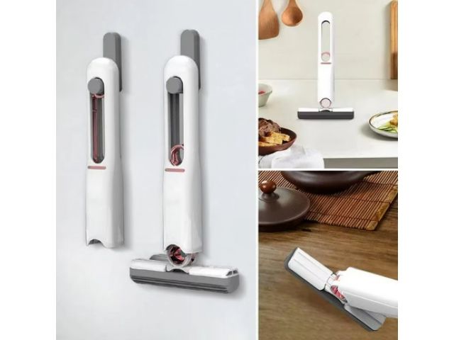 mini mop przenośny z wyciskaczem ręczny do okien szyb lustra