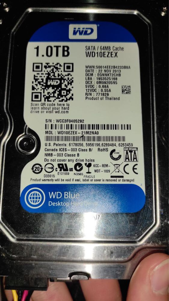 Жорсткий диск Western Digital 1TB