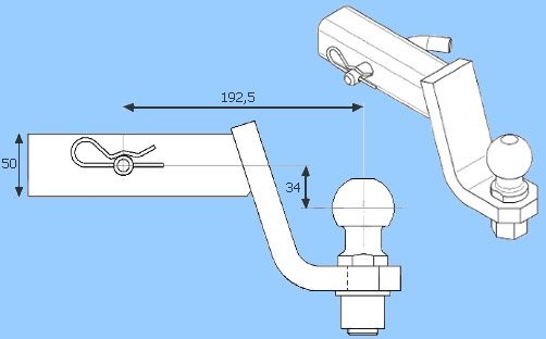 Steinhof Solidny Nowy Hak Holowniczy Kula Adapter Usa Chrysler Aspen