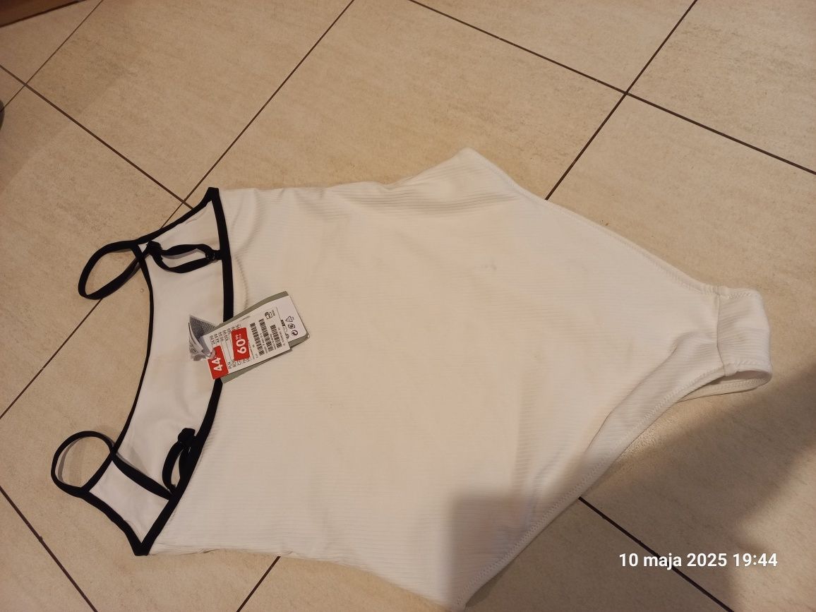 Nowy Strój kąpielowy jednoczęściowy bialy h&m