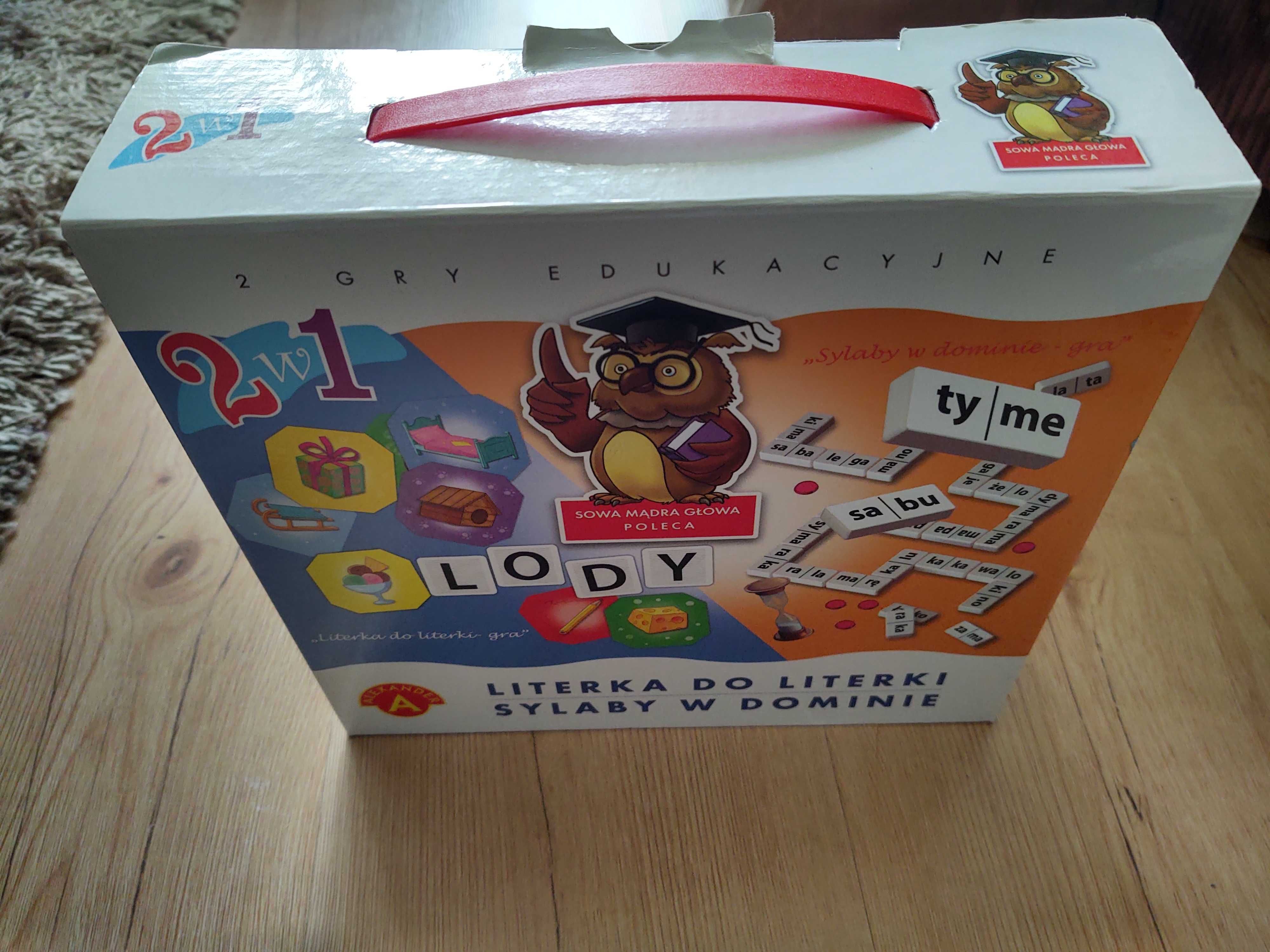 Dwie gry: Literka do literki + Sylaby w dominie Alexander