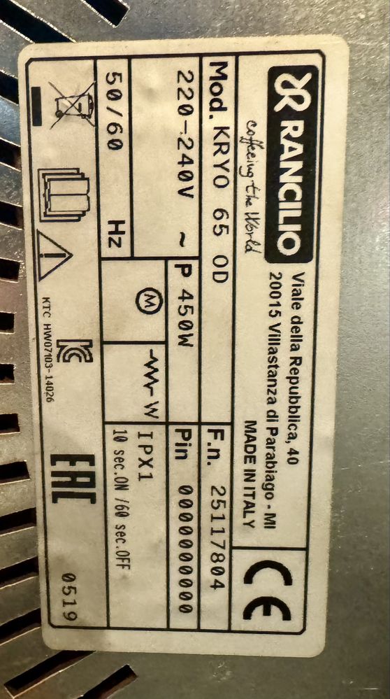 Moinho Cafe RANCILIO On-demand