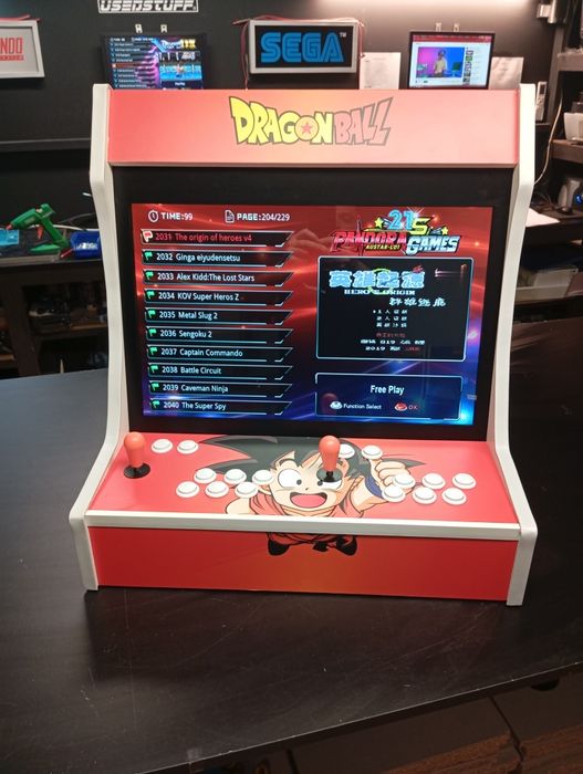Arcade Bartop  Dragon Bll
Monitor 24" Full Led
Bartop com todos os gra