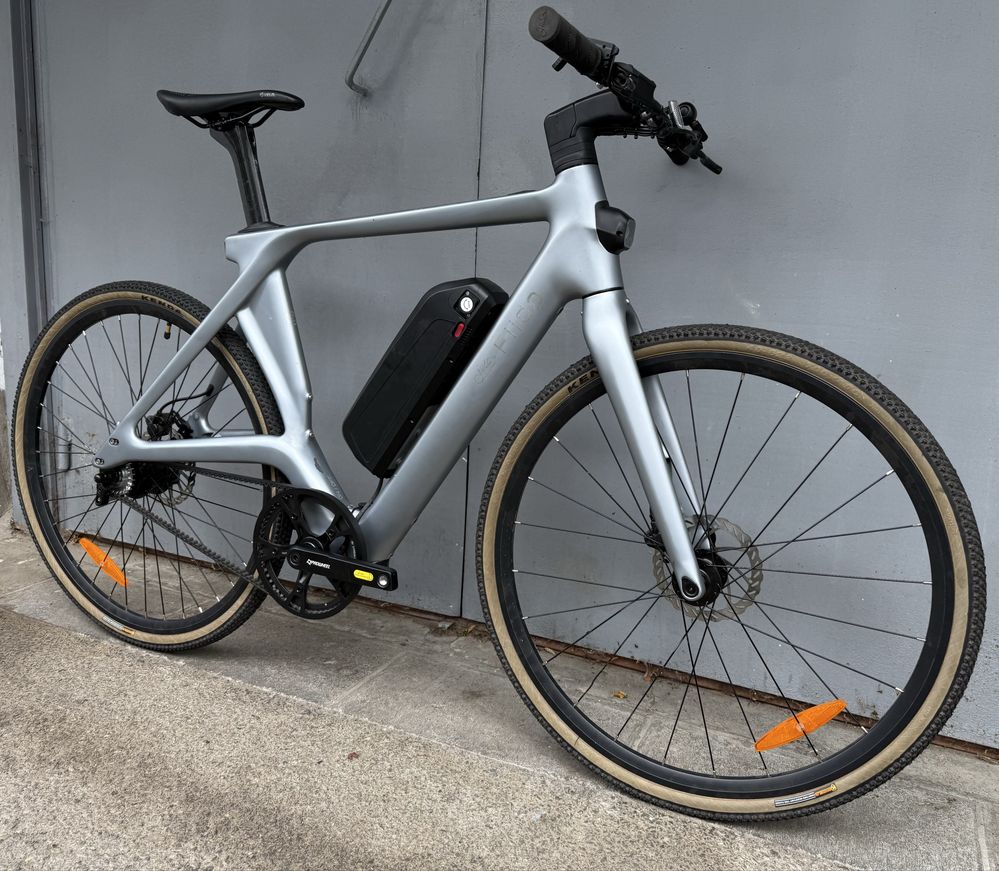 Карбоновий електровелосипед Fiido, розмір 55см, ремінь CarbonDrive CDX