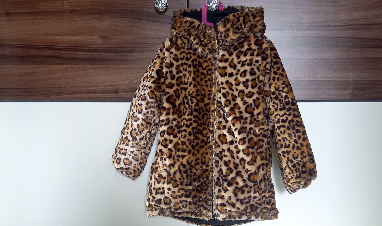 DKNY Donna Karan New York, dwustronna kurtka dziewczęca, roz. 116cm