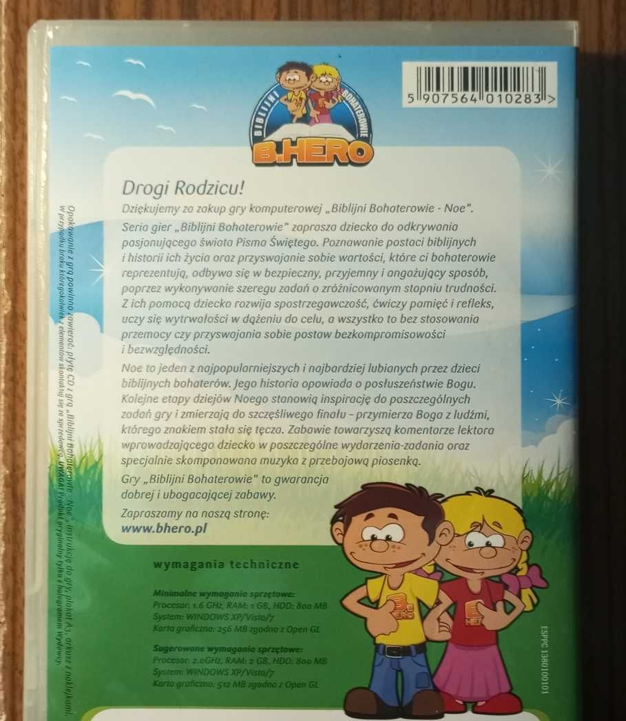 Biblijni bohaterowie B.Hero, cz 1 NOE PC CD BOX, 2011 rok, ładna płyta