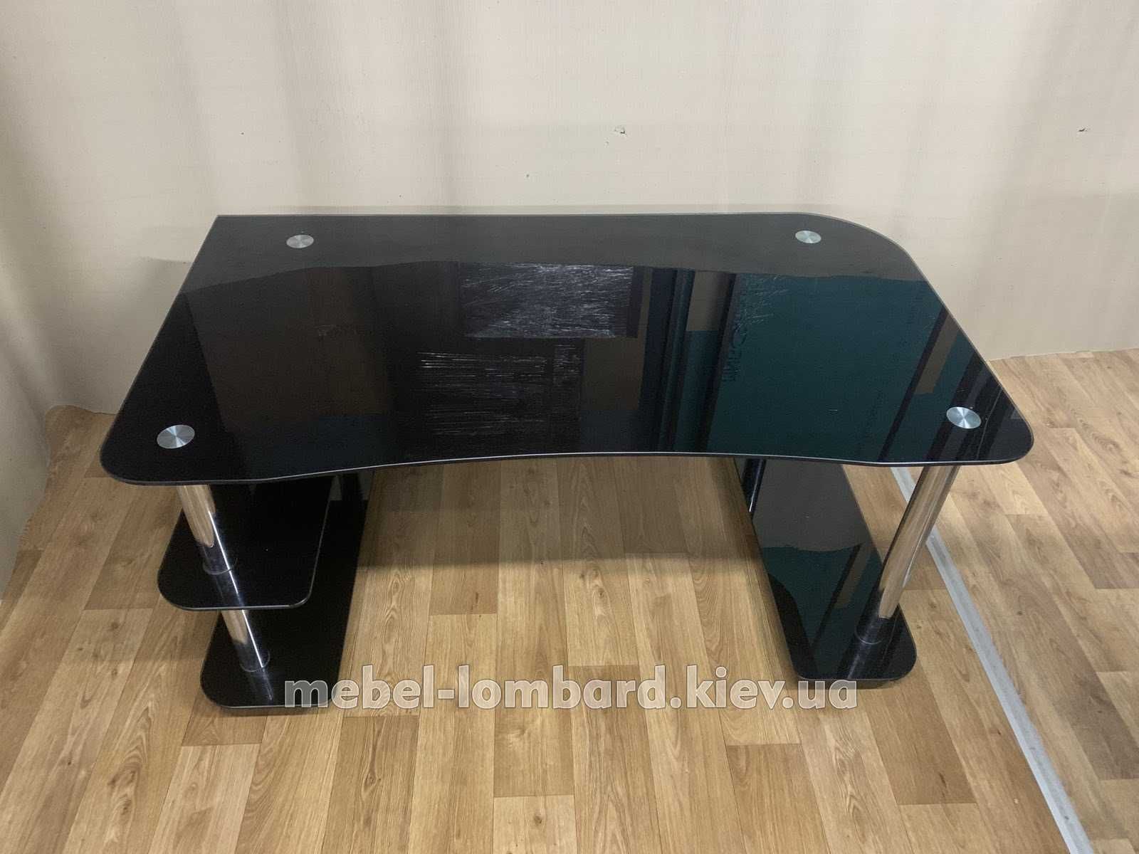 Стеклянный компьютерный стол "С-1", бу