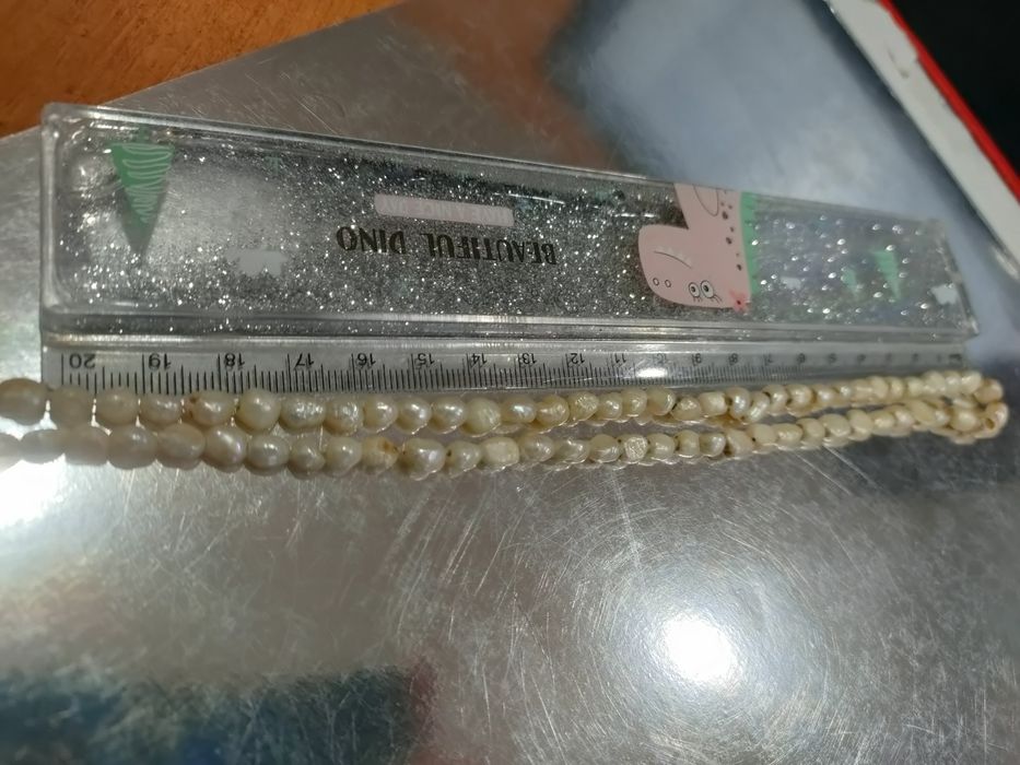 Кольє, буси з камінням. Бурштин та перлини