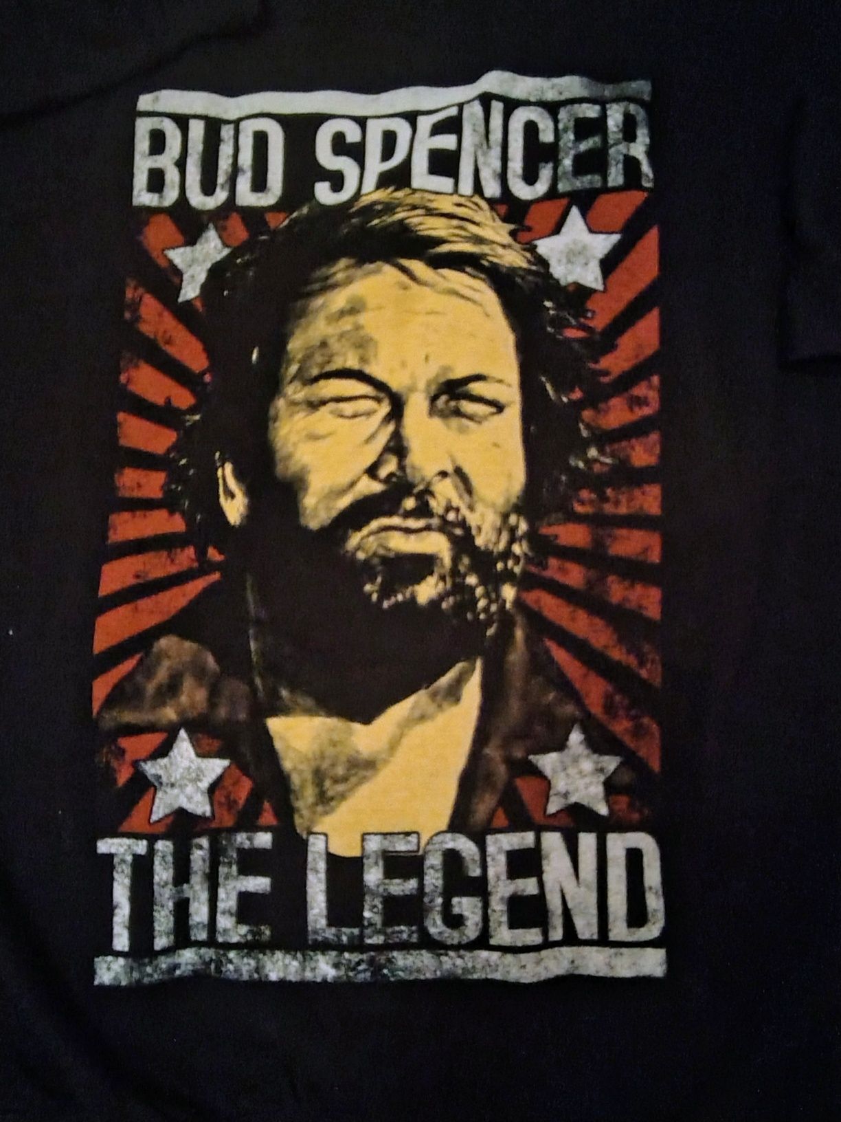 Ciepła czarna bluza z kapturem rozpinana Bud Spencer 2XL