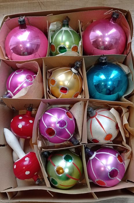 Ozdoby choinkowe PRL