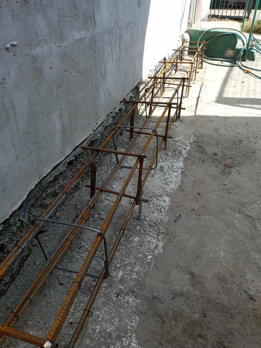 Бетонные работы .