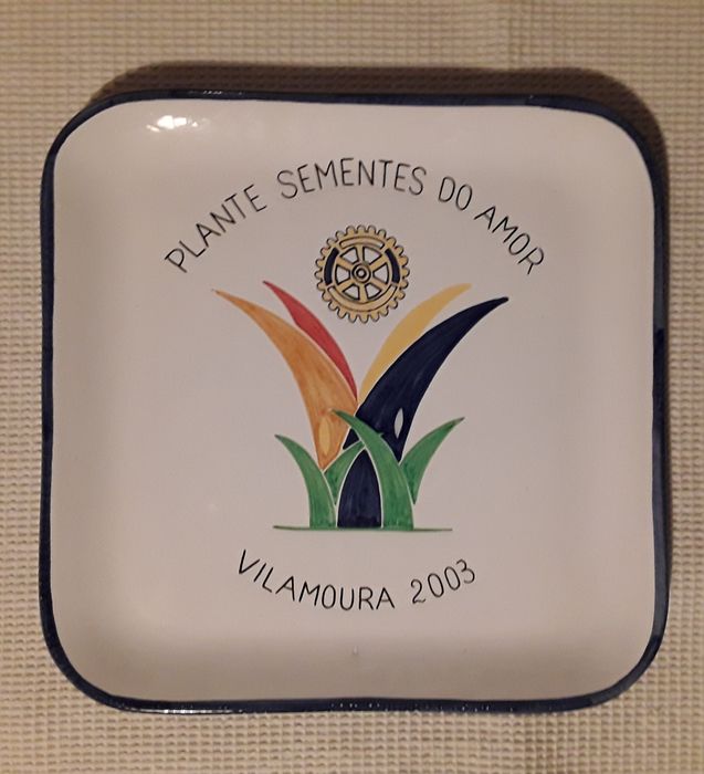 Prato cerâmico Rotary Plante Sementes do Amor, Vilamoura 2003