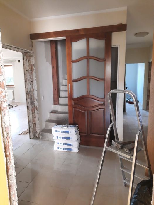 Drzwi wewnętrzne drewniane przesuwne