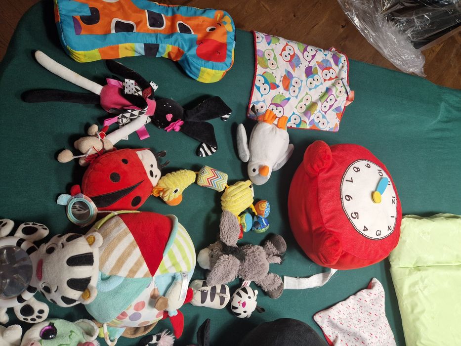 Pluszaki, zabawki, nici, przytulanki, gryzaki, maskotki GRATIS kosz