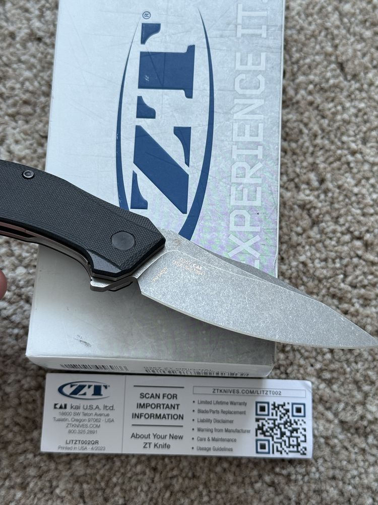 Складний ніж Zero Tolerance 0357 G10 CPM S45VN ser 9941. Оригінал!