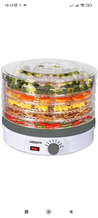 Гарантія 12 місяців . Сушарка для овочів, фруктів ягід  ARDESTO